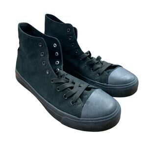 ZGTR Mens Size 12 Black High Top Canvas Lace Up Classic Casual Sneaker Shoes